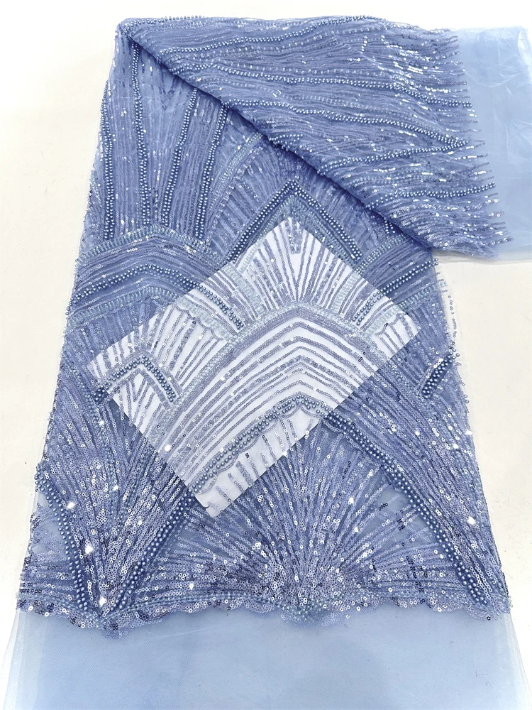 African Sequins Beaded Lace Fabric 2025 High Quality Lace 5 Yards French Lace Fabric Nigerian Lace Fabrics Party shit
African Sequins Beaded Lace Fabric 2025 High Quality Lace 5 Yards French Lace Fabric Nigerian Lace Fabrics Party shit