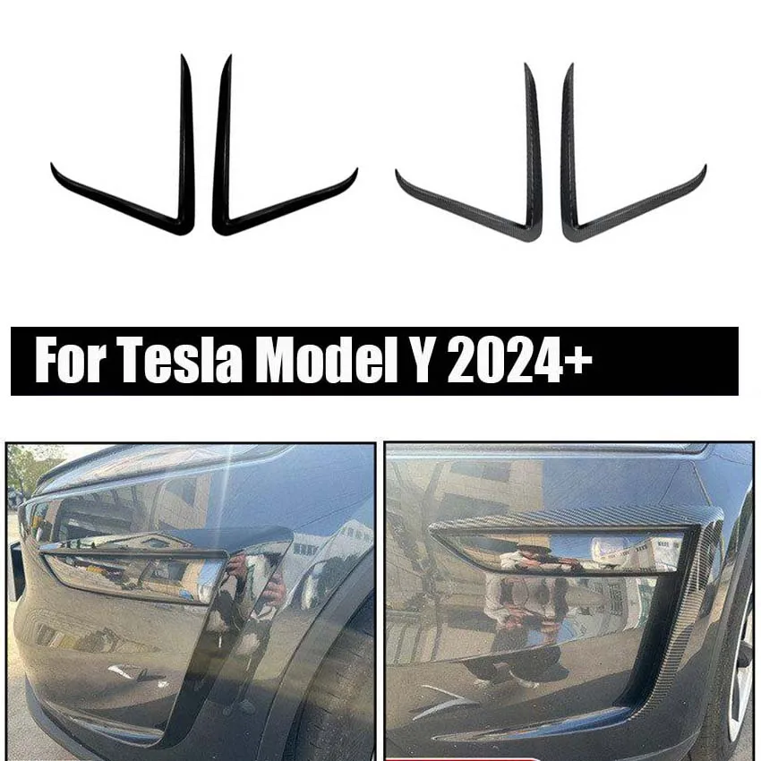 ABS Black/ Carbon Look Wind Knife For 2024+ Tesla Model Y Front Bumper Cover Fog Lamp TrimBlade Trim Light Eyebrow
ABS Black/ Carbon Look Wind Knife For 2024+ Tesla Model Y Front Bumper Cover Fog Lamp TrimBlade Trim Light Eyebrow