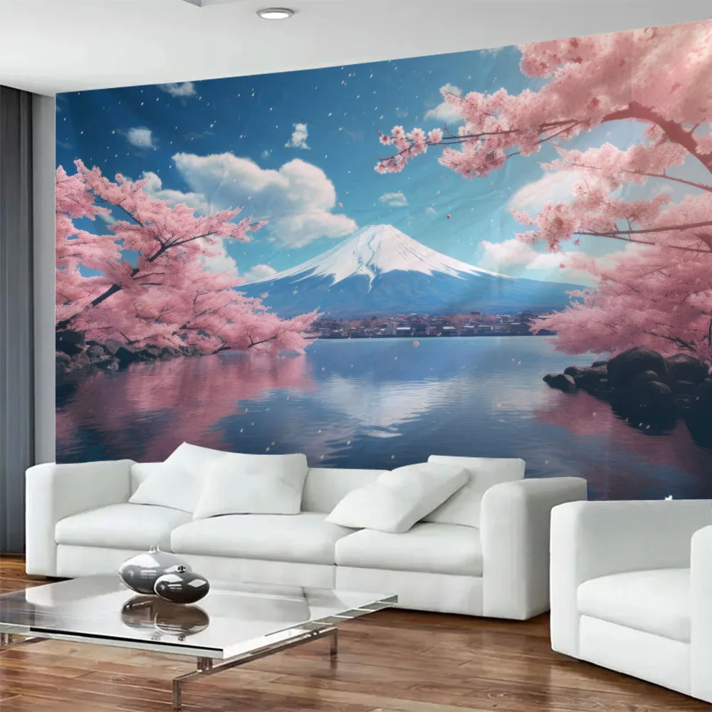 Natural Landscape Tapestry, Multiple Sizes, Cherry Blossom Mount Fuji Landscape Wall Hanging, Home Decoration Background Cloth
Natural Landscape Tapestry, Multiple Sizes, Cherry Blossom Mount Fuji Landscape Wall Hanging, Home Decoration Background Cloth