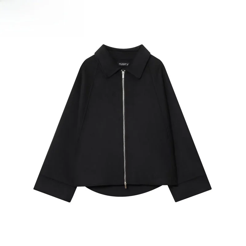 ZBZR осенняя новая женская модная тяжелая молния из смешанной ткани Jaet Sli Design Sense из полиэфирного волокна ort верхняя одежда
ZBZR осенняя новая женская модная тяжелая молния из смешанной ткани Jaet Sli Design Sense из полиэфирного волокна ort верхняя одежда