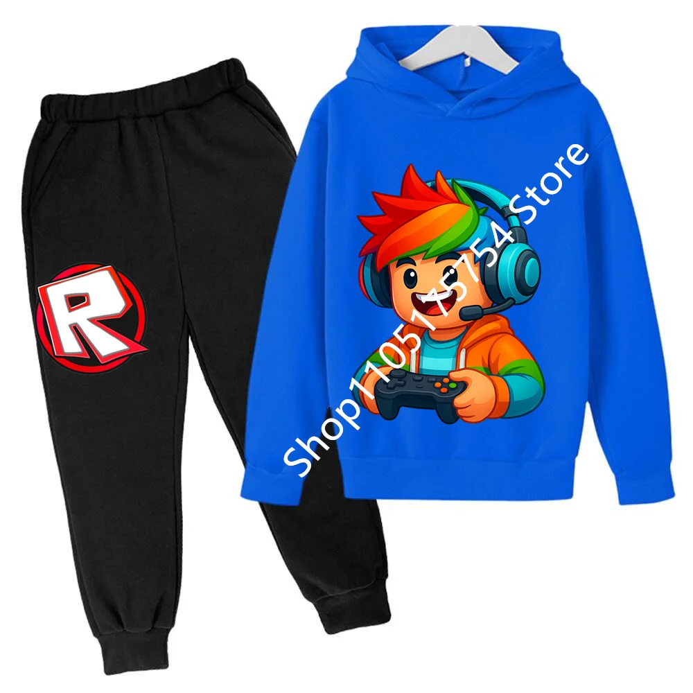 Roblox Children Hoodies Clothes Anime Spr Autumn Boys Girls Hoodies Set Kid Harajuku Fashion Pullover Tops+Pant Suit
Roblox Children Hoodies Clothes Anime Spr Autumn Boys Girls Hoodies Set Kid Harajuku Fashion Pullover Tops+Pant Suit