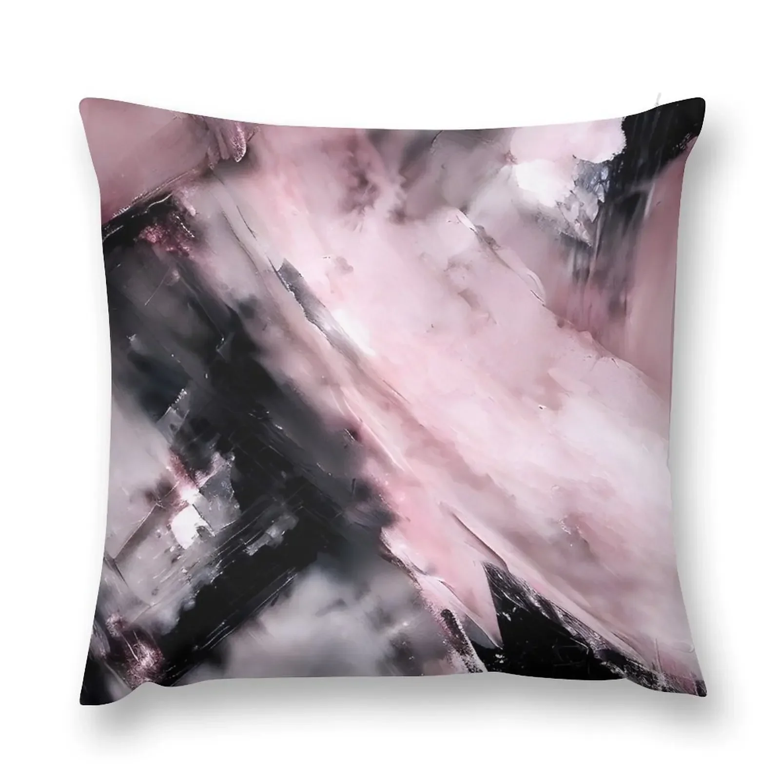Blush Chaos: Black, White and Pink Print - New Original Abstract and Unique Mix Media Art Throw Pillow
Blush Chaos: Black, White and Pink Print - New Original Abstract and Unique Mix Media Art Throw Pillow