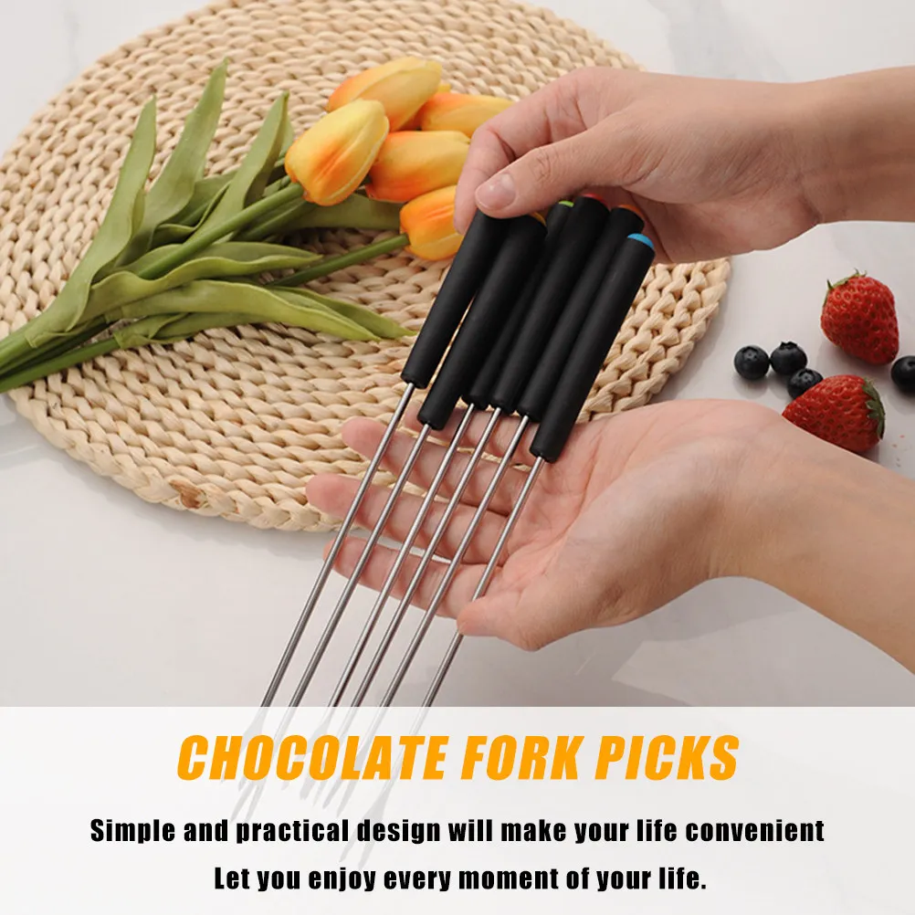 6Pcs Stainless Steel Fondue Forks Cheese Forks Chocolate Dipping Tool Kitchen Gadget Fruit Picks Bbq Party Supplies Kitchen Tool
6Pcs Stainless Steel Fondue Forks Cheese Forks Chocolate Dipping Tool Kitchen Gadget Fruit Picks Bbq Party Supplies Kitchen Tool