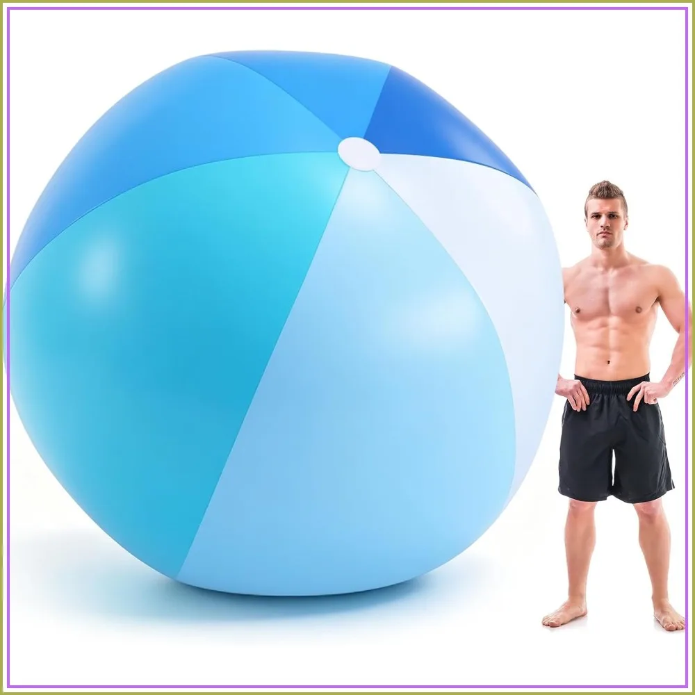 78 Inch Giant Beach Ball Jumbo Inflatable Balls Oversized Adult Beach Toys Plastic Huge Water Balls for Swimming Pool Summer Seaside Water Games Outdoor Indoor Party
78 Inch Giant Beach Ball Jumbo Inflatable Balls Oversized Adult Beach Toys Plastic Huge Water Balls for Swimming Pool Summer Seaside Water Games Outdoor Indoor Party