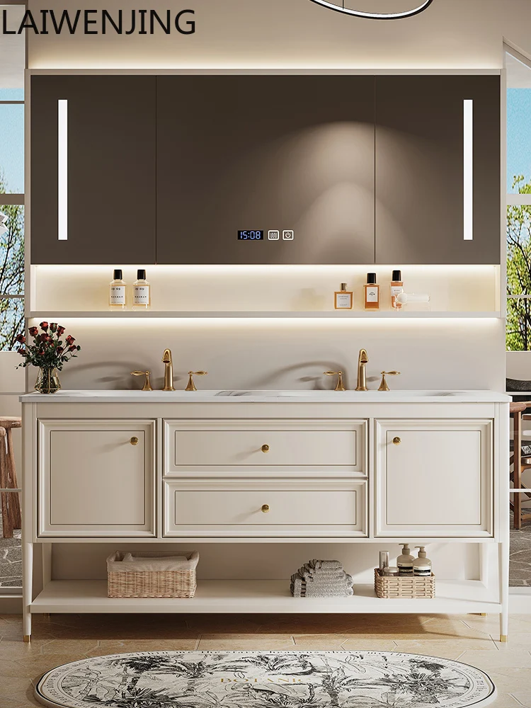 HLZ retro style bathroom cabinet combination bathroom rock slab hot bending integrated basin washstand
HLZ retro style bathroom cabinet combination bathroom rock slab hot bending integrated basin washstand