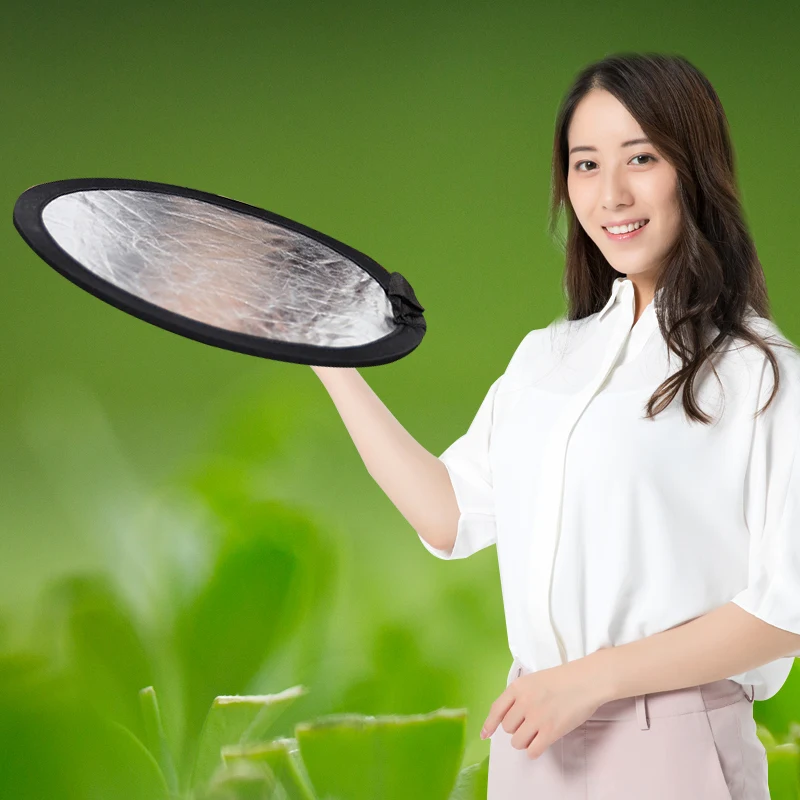 2in1 30/60/80/110 cm Reflector Photography Handhold Collapsible Disc Reflector for Studio Portrait Photography Selfie Props
2in1 30/60/80/110 cm Reflector Photography Handhold Collapsible Disc Reflector for Studio Portrait Photography Selfie Props