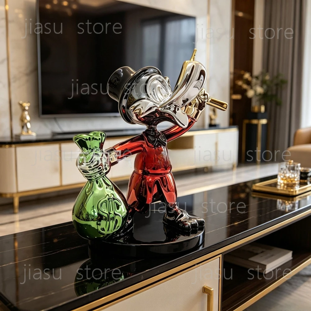 Light Luxury Donald Duck Statue, Creative Ornament for Indoor Home Soft Furnishing
Light Luxury Donald Duck Statue, Creative Ornament for Indoor Home Soft Furnishing