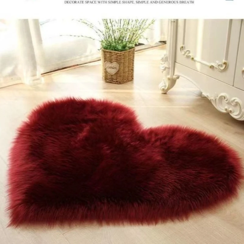 Plush Love Heart Shape Carpet Plush Cute Girl Bedroom Bedside Living Room Window Showcase Decor Home Floor Mat Room Cushion
Plush Love Heart Shape Carpet Plush Cute Girl Bedroom Bedside Living Room Window Showcase Decor Home Floor Mat Room Cushion