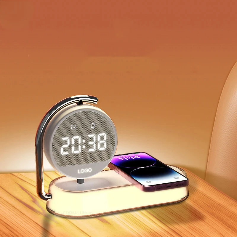 Digital Alarm Clock Multi-Function Alarm Clock with Wireless Charger Night Light Home Bedside Digital Clock Night Lamp
Digital Alarm Clock Multi-Function Alarm Clock with Wireless Charger Night Light Home Bedside Digital Clock Night Lamp