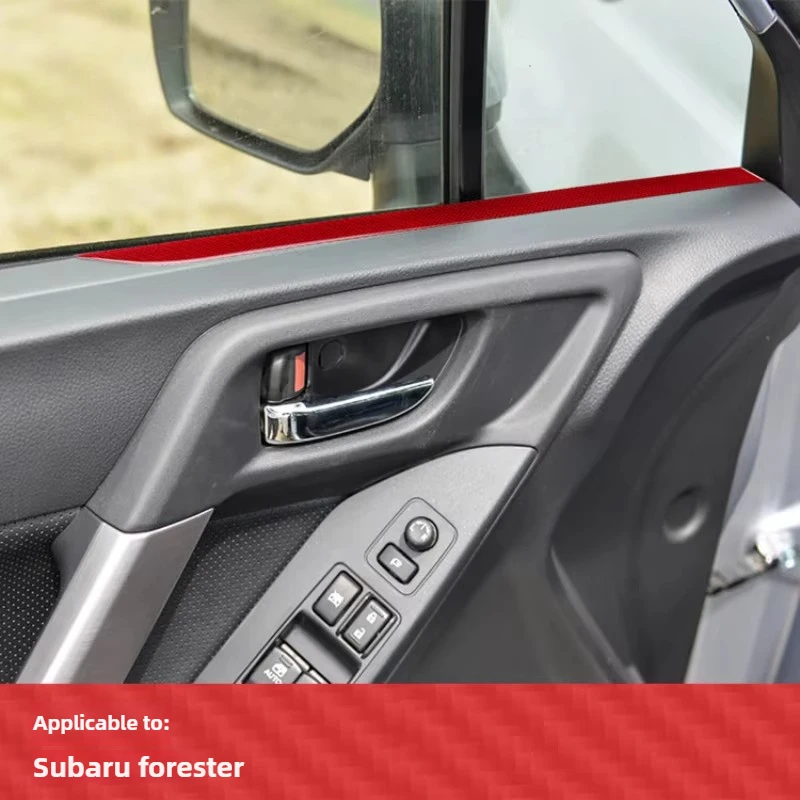 For Subaru Forester car interior modification, front door genuine carbon fiber decorative stickers 2 packs
For Subaru Forester car interior modification, front door genuine carbon fiber decorative stickers 2 packs