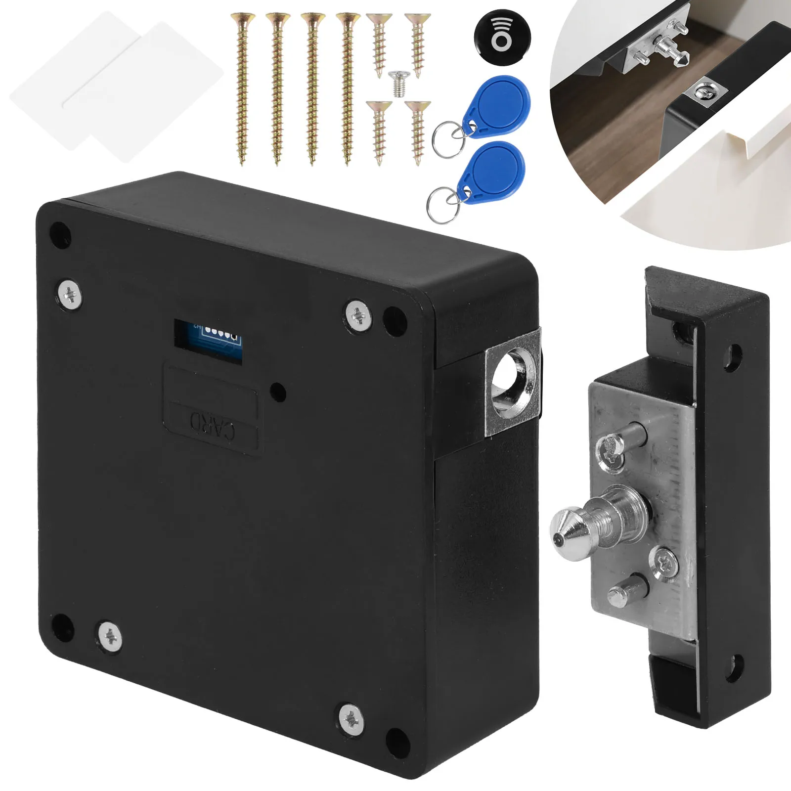 Hidden Electronic Cabinet Lock Programmable DIY Rfid Security File Drawers Knit Protecting Privacy and Security Battery Operated
Hidden Electronic Cabinet Lock Programmable DIY Rfid Security File Drawers Knit Protecting Privacy and Security Battery Operated