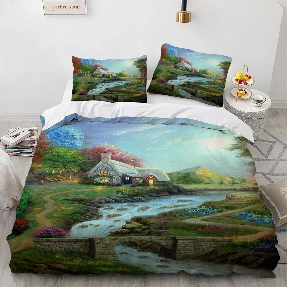 Beautiful Painting House Tree Comfortable Duvet Quilt Cover Pillowcase Bedding Set Children Bedroom Decoration Home Textile
Beautiful Painting House Tree Comfortable Duvet Quilt Cover Pillowcase Bedding Set Children Bedroom Decoration Home Textile