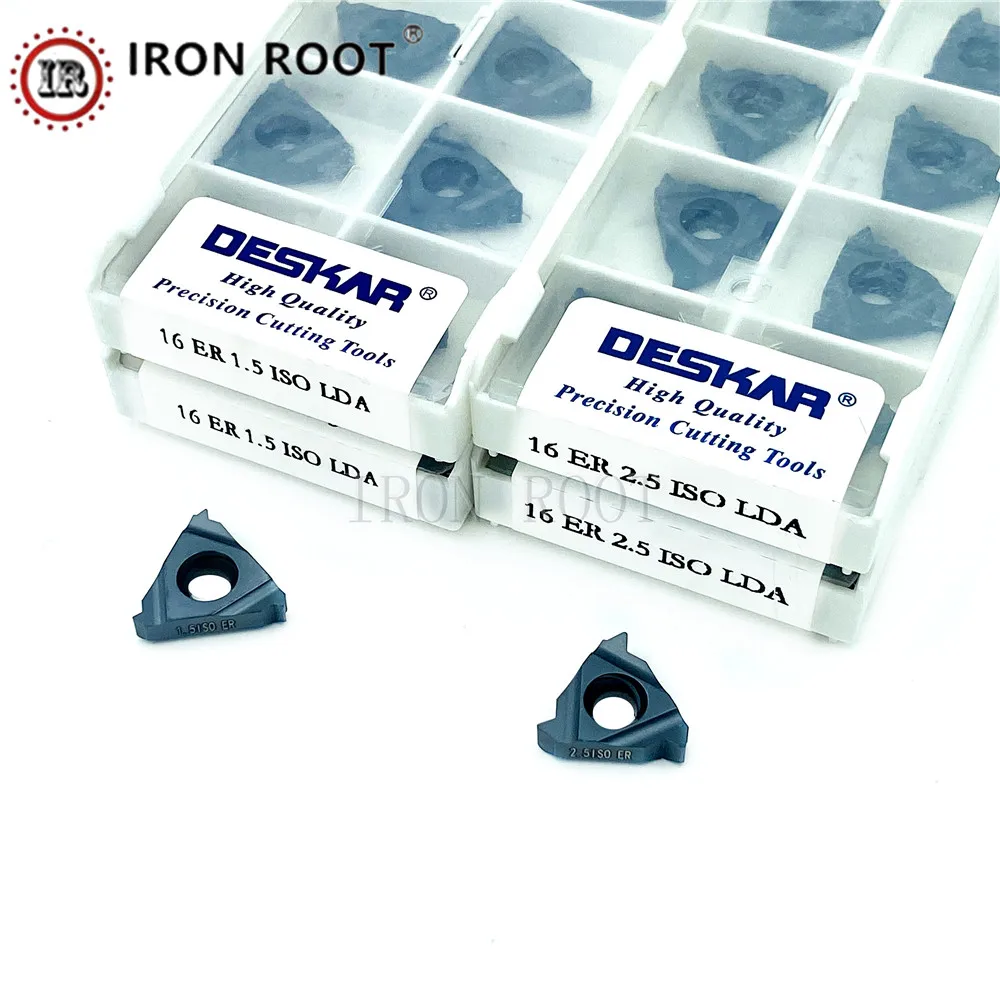 DESKAR 16ER 16IR 1.5TR 2.0TR 2.5TR 3.0TR LDA Turning Insert Carbide Insert CNC Metal Thread Turning Tool Processing Tools
DESKAR 16ER 16IR 1.5TR 2.0TR 2.5TR 3.0TR LDA Turning Insert Carbide Insert CNC Metal Thread Turning Tool Processing Tools