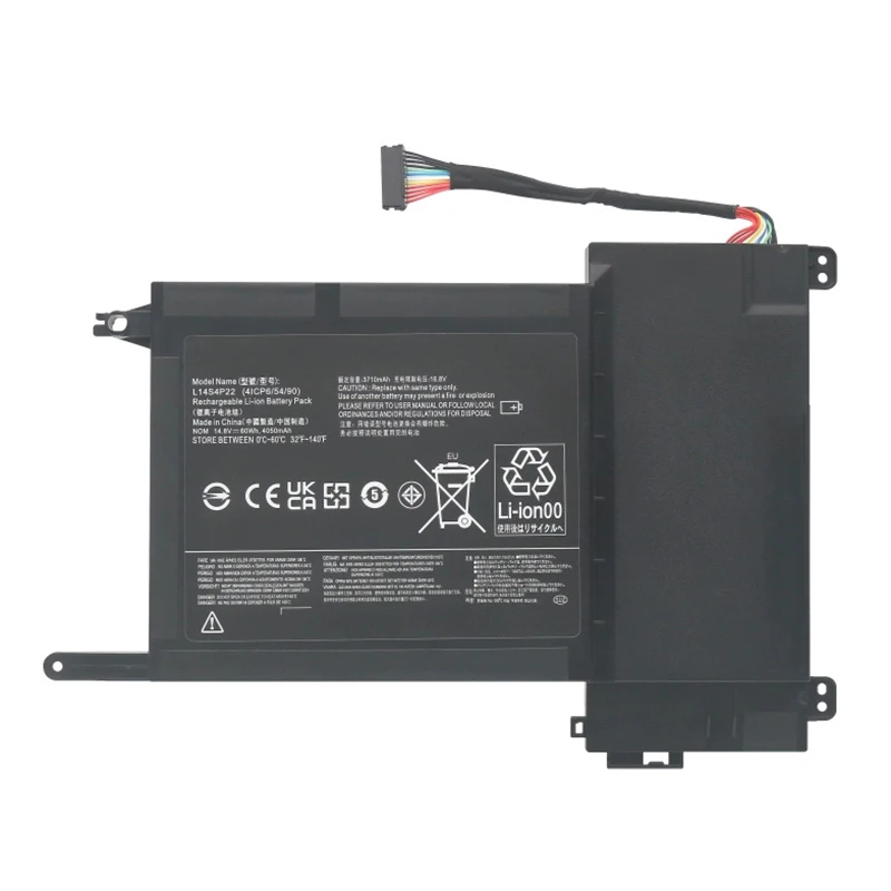 Laptop Battery L14S4P22 L14L4P23 L14M4P23 For IdeaPad Y700-15ISK 17ISK 15ACZ 5B10H22084 80Q00068GE Series 14.8V/60Wh/4050mAh
Laptop Battery L14S4P22 L14L4P23 L14M4P23 For IdeaPad Y700-15ISK 17ISK 15ACZ 5B10H22084 80Q00068GE Series 14.8V/60Wh/4050mAh