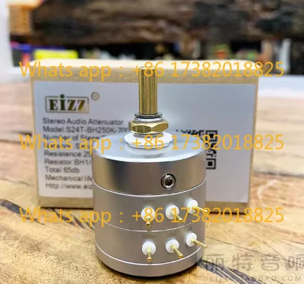 EIZZ 24-level stepping potentiometer 10K 50K 100K 250K power amplifier upgrade dual stereo potentiometer
EIZZ 24-level stepping potentiometer 10K 50K 100K 250K power amplifier upgrade dual stereo potentiometer