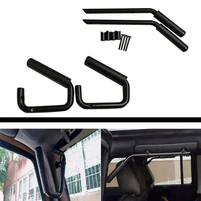 Lantsun J178 Handles for Car Aluminum Alloy Handle Metal Grab Bars Front & Rear Grip Kit For Jeep For Wrangler JK07-17, 4-Door
Lantsun J178 Handles for Car Aluminum Alloy Handle Metal Grab Bars Front & Rear Grip Kit For Jeep For Wrangler JK07-17, 4-Door