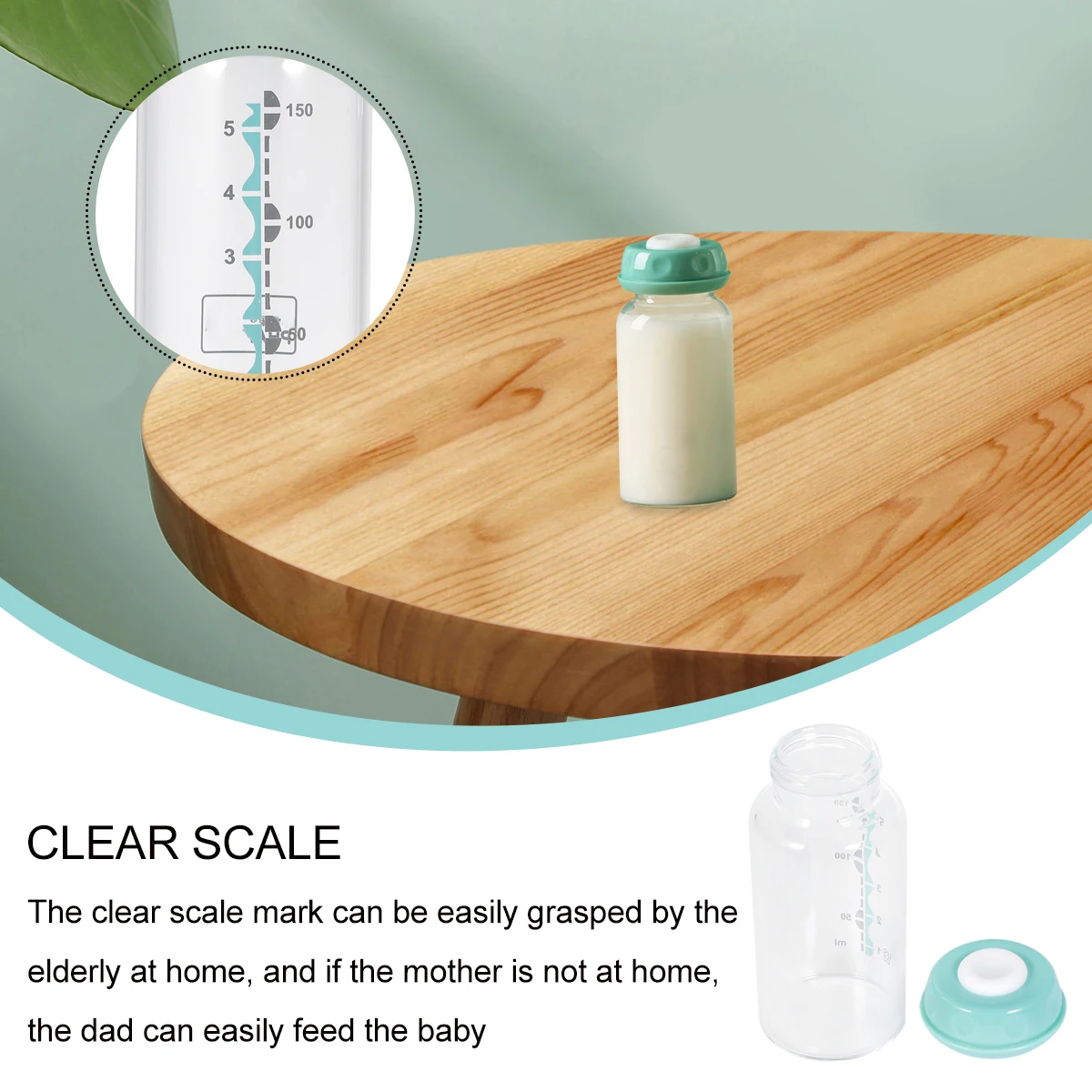 2 Pcs Breast Milk Storage Bottle Wide Nursing Glass Mouth Feeder Transparent for Baby Feeding
2 Pcs Breast Milk Storage Bottle Wide Nursing Glass Mouth Feeder Transparent for Baby Feeding