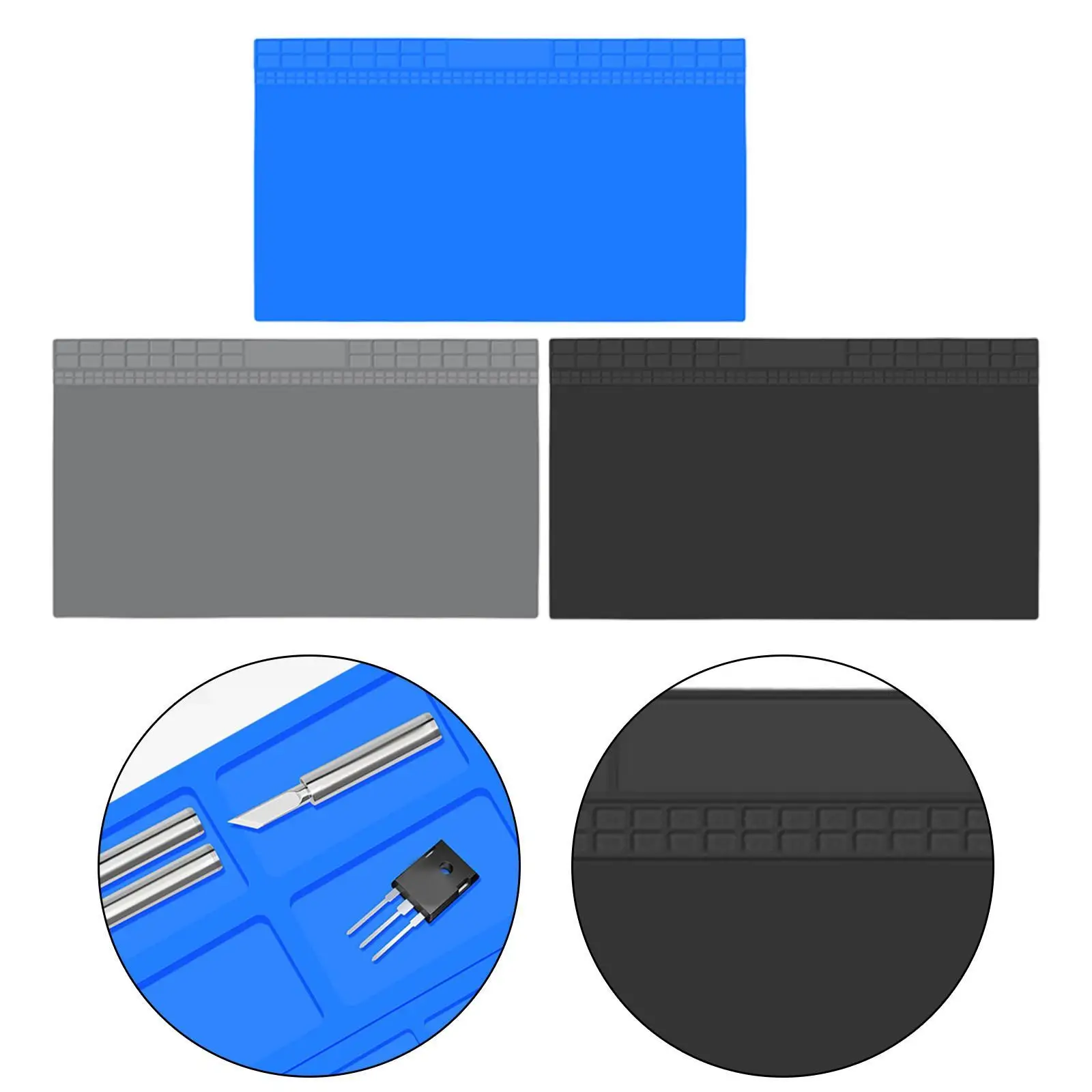 Silicone Soldering Pad Repair Pad Soldering Station Tool Repair Work Mat 70x40 cm for Laptops Computer Circuit Board Repair
Silicone Soldering Pad Repair Pad Soldering Station Tool Repair Work Mat 70x40 cm for Laptops Computer Circuit Board Repair