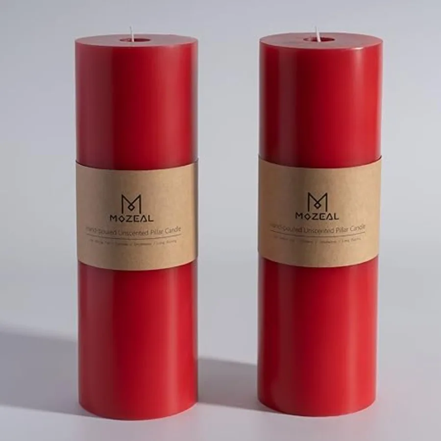 4" x 12" Extra-Large Pillar Candles Set of 2,Unscented, Dripless, Smokeless, Long Clean-Burning, These Tall 12 inch Large Pilla
4" x 12" Extra-Large Pillar Candles Set of 2,Unscented, Dripless, Smokeless, Long Clean-Burning, These Tall 12 inch Large Pilla