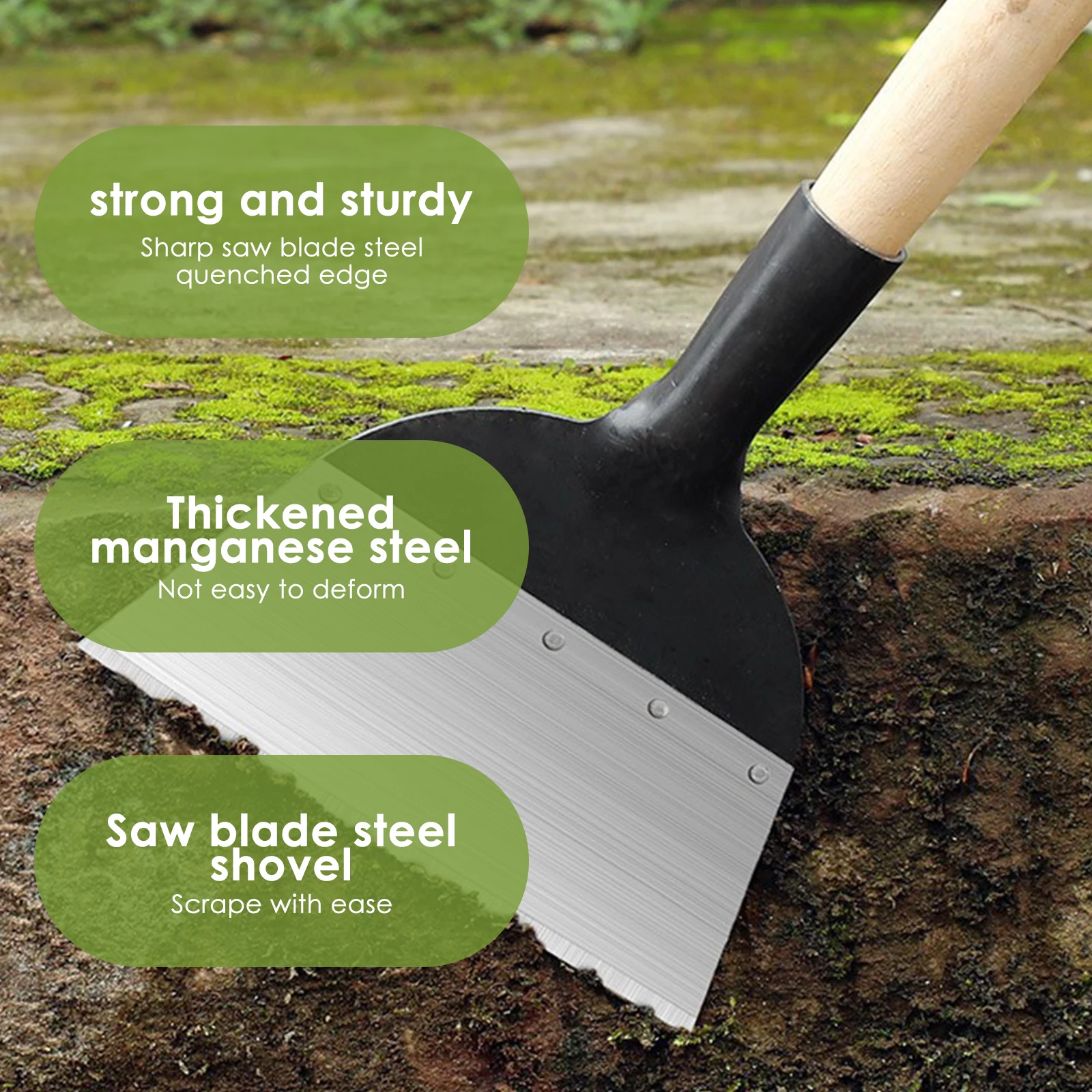 All-Steel Multi-Functional Garden Cleaning Shovel Weeding Rake Hoe Planting ShovelFarm Agriculture Garden Weeding Shovel Tool
All-Steel Multi-Functional Garden Cleaning Shovel Weeding Rake Hoe Planting ShovelFarm Agriculture Garden Weeding Shovel Tool
