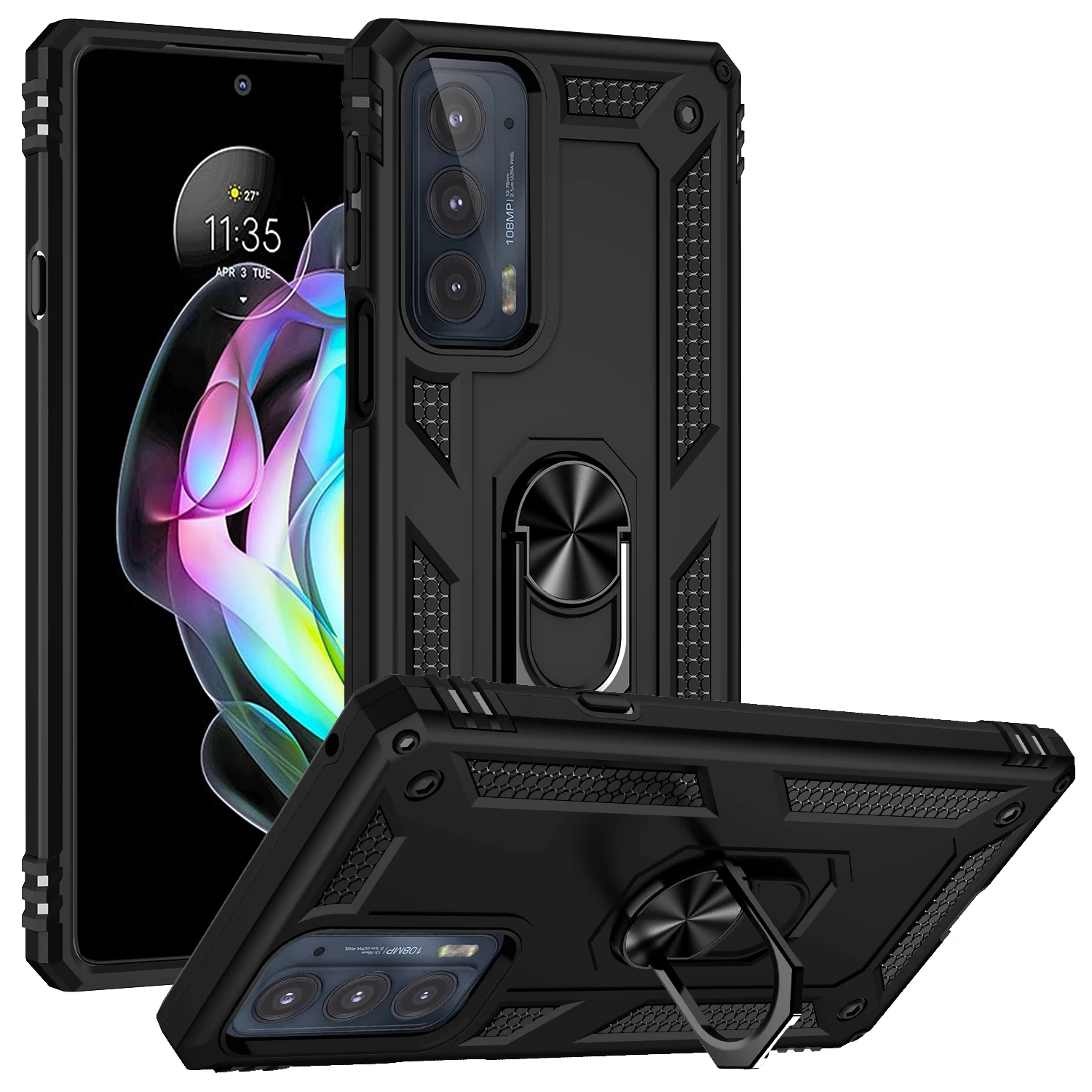 Magnetic Metal Ring Stand Armor Shockproof Case For Motorola Moto Edge 20 Lite 30 Pro 2021 Plus 2022 Protective Back Cover
Magnetic Metal Ring Stand Armor Shockproof Case For Motorola Moto Edge 20 Lite 30 Pro 2021 Plus 2022 Protective Back Cover
