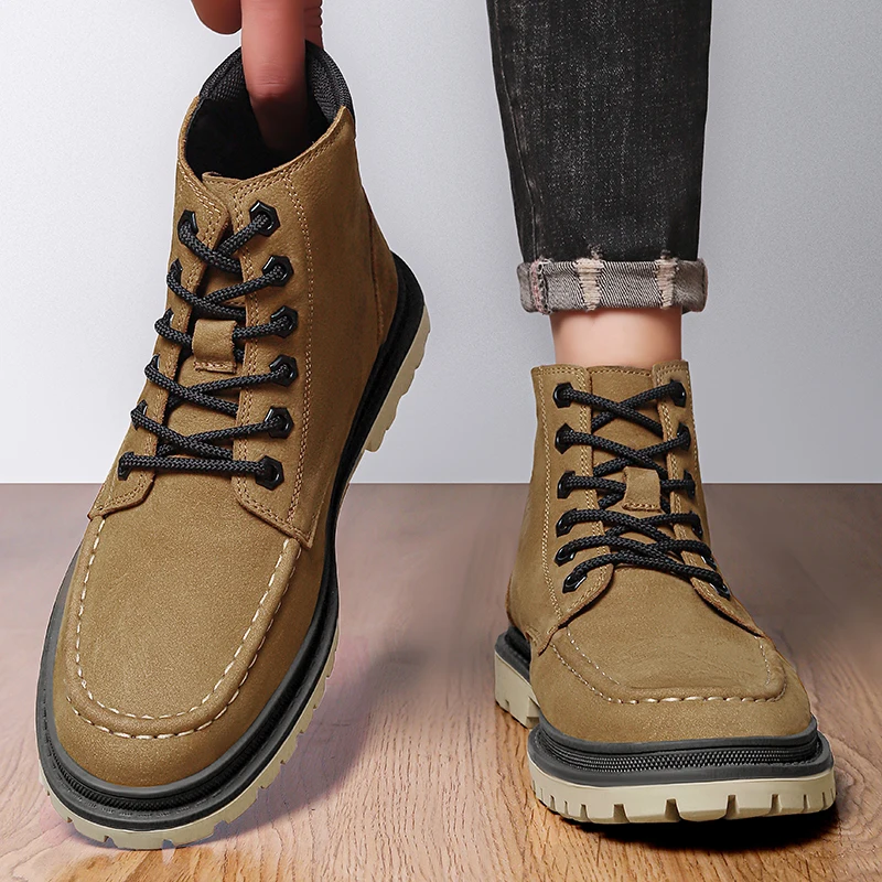 2025 Casual Fashion Real Leather Boots Men's Shoes Men's Shoes Luxury Shoes High Quality Casual Sneakers Men's Shoes
2025 Casual Fashion Real Leather Boots Men's Shoes Men's Shoes Luxury Shoes High Quality Casual Sneakers Men's Shoes