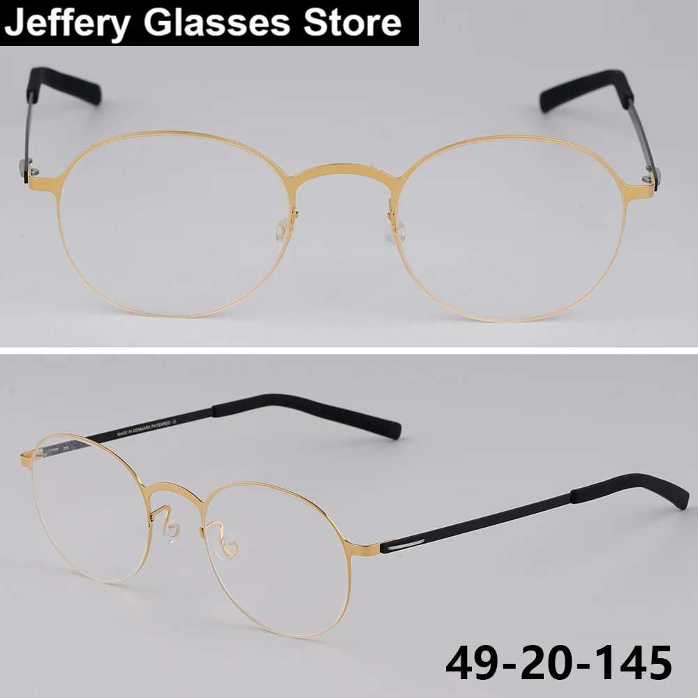 High Quality Small Round Men Screwless Glasses Frame Vintage Titanium Ultralight Brand Design Eyeglasses Handmade Spectacles New
High Quality Small Round Men Screwless Glasses Frame Vintage Titanium Ultralight Brand Design Eyeglasses Handmade Spectacles New
