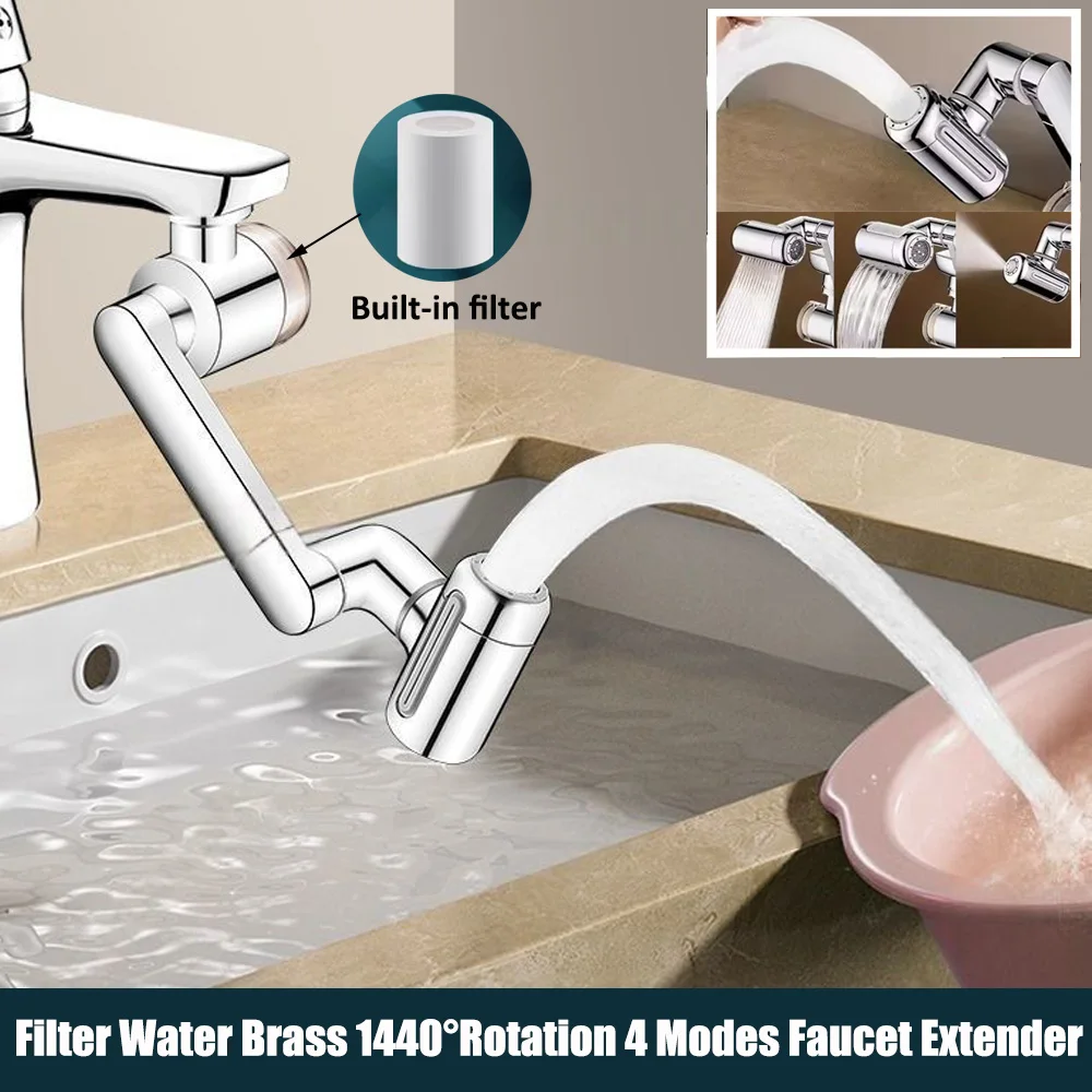 Универсальный 1440 ° Поворотный удлинитель смесителя с роботизированной рукояткой и фильтром 1440. ° Вращение, 4 режима, латунный кран, аэратор, гаджеты, удлинитель крана
Универсальный 1440 ° Поворотный удлинитель смесителя с роботизированной рукояткой и фильтром 1440. ° Вращение, 4 режима, латунный кран, аэратор, гаджеты, удлинитель крана