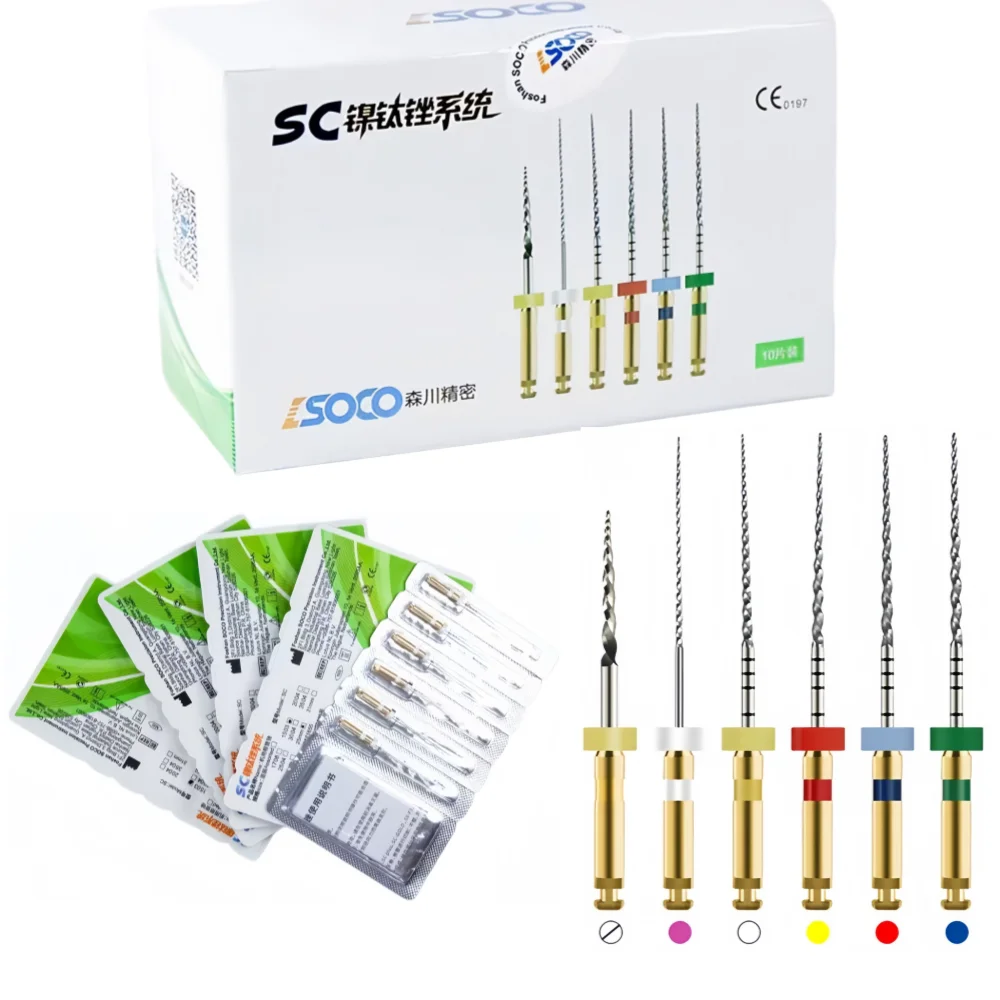 1Boxes(6pcs)Dental Root gold Files Large Thermally Activated NiTi Files (COXO / SOCO)Root Canal Files
1Boxes(6pcs)Dental Root gold Files Large Thermally Activated NiTi Files (COXO / SOCO)Root Canal Files