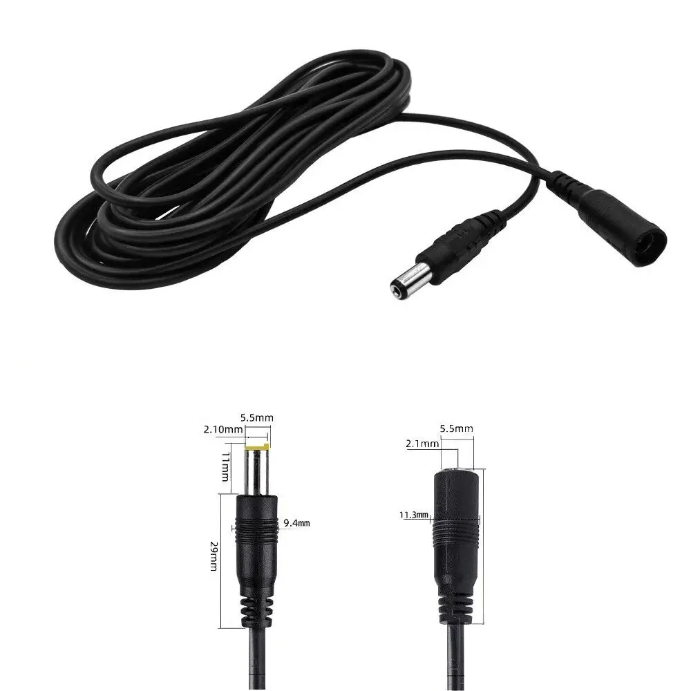 2 PCS 10M Power Extension Cable 5.5mm*2.1mm Connector DC12V Extension Cord Jack Adapter External Plug Black Power Cable
2 PCS 10M Power Extension Cable 5.5mm*2.1mm Connector DC12V Extension Cord Jack Adapter External Plug Black Power Cable