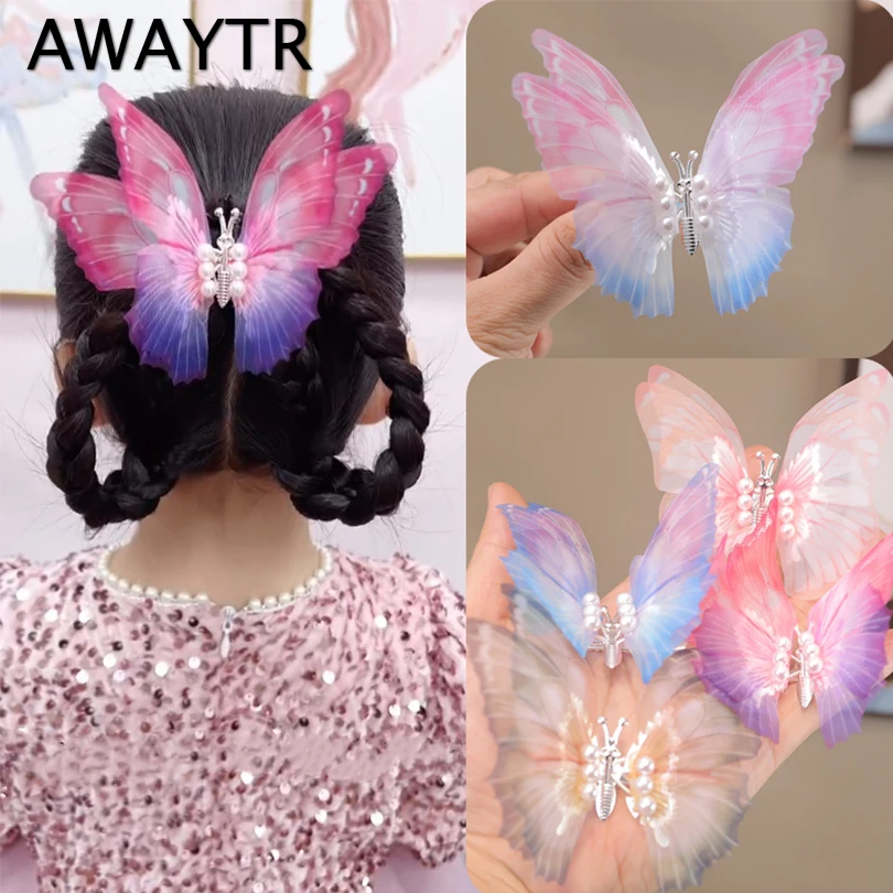 AWAYTR Children Super Fairy Butterfly Pearl Hairpin Hair Accessories Girls Cute Hair Clip Fairy Moving Butterfly Headdress
AWAYTR Children Super Fairy Butterfly Pearl Hairpin Hair Accessories Girls Cute Hair Clip Fairy Moving Butterfly Headdress