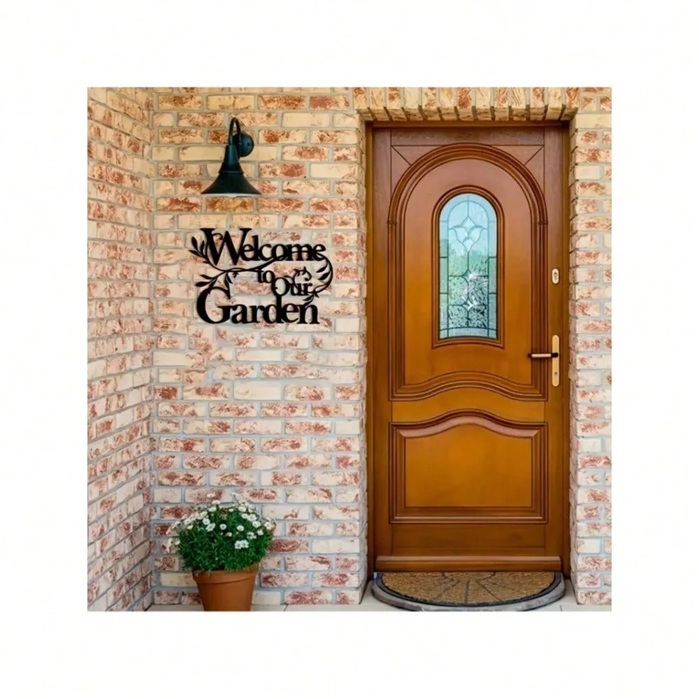 Metal Garden Sign Outdoor Wall Decor Welcome Farmhouse Entry Gate Art
Metal Garden Sign Outdoor Wall Decor Welcome Farmhouse Entry Gate Art