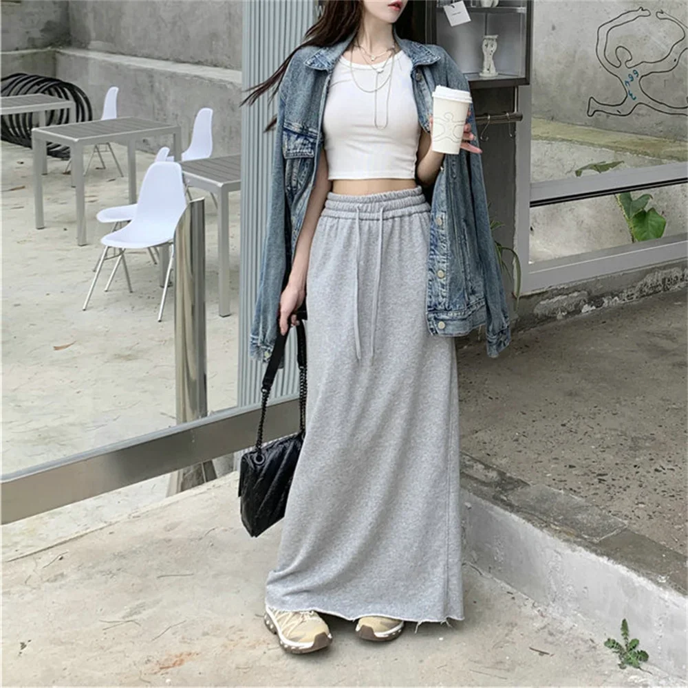 Preppy Style Casual Daily Spring New 2023 Korean Autumn Skirts Women Solid Fashion Simple All-match Students Ankle Length Skirts
Preppy Style Casual Daily Spring New 2023 Korean Autumn Skirts Women Solid Fashion Simple All-match Students Ankle Length Skirts