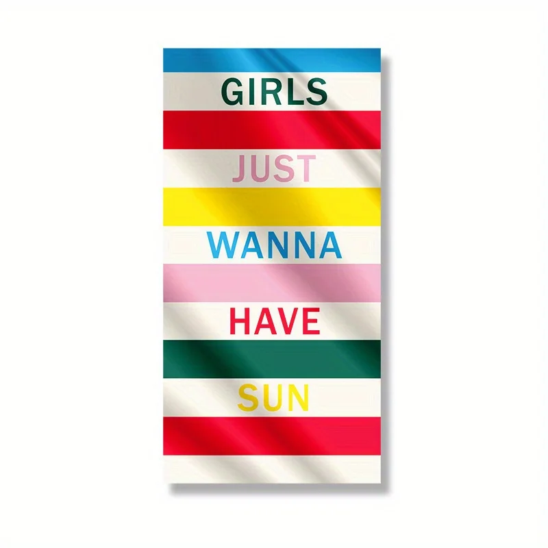 Beach Towel Girls Just Wanna Sun Patterned Sunscreen And Windproof Suitable For Swimming Pool Camping Travel Blanket
Beach Towel Girls Just Wanna Sun Patterned Sunscreen And Windproof Suitable For Swimming Pool Camping Travel Blanket