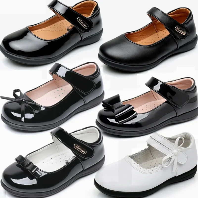 Children Princess Leather Shoes Girl Black White Bows Performance Dance Shoes Woman Simple Versatile Etiquette Kid Leather Shoes
Children Princess Leather Shoes Girl Black White Bows Performance Dance Shoes Woman Simple Versatile Etiquette Kid Leather Shoes