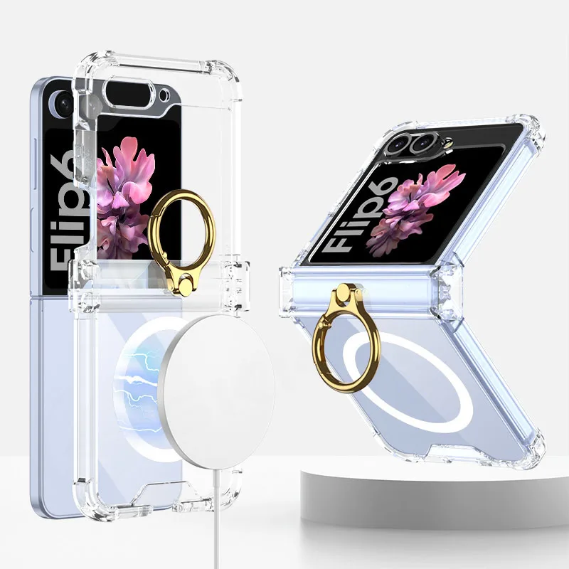 For Magsafe Wireless Charging Airbag Case For Samsung Galaxy Z Flip 6 Flip6 All-included Hinge Protective Ring Holder Soft Cover
For Magsafe Wireless Charging Airbag Case For Samsung Galaxy Z Flip 6 Flip6 All-included Hinge Protective Ring Holder Soft Cover