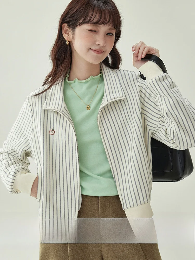 AMUU Original Embroidery Stripe Stand Collar Jaet Women's Autumn New Zipper Long Sve ort Top Comfortable Cotton ...
AMUU Original Embroidery Stripe Stand Collar Jaet Women's Autumn New Zipper Long Sve ort Top Comfortable Cotton ...