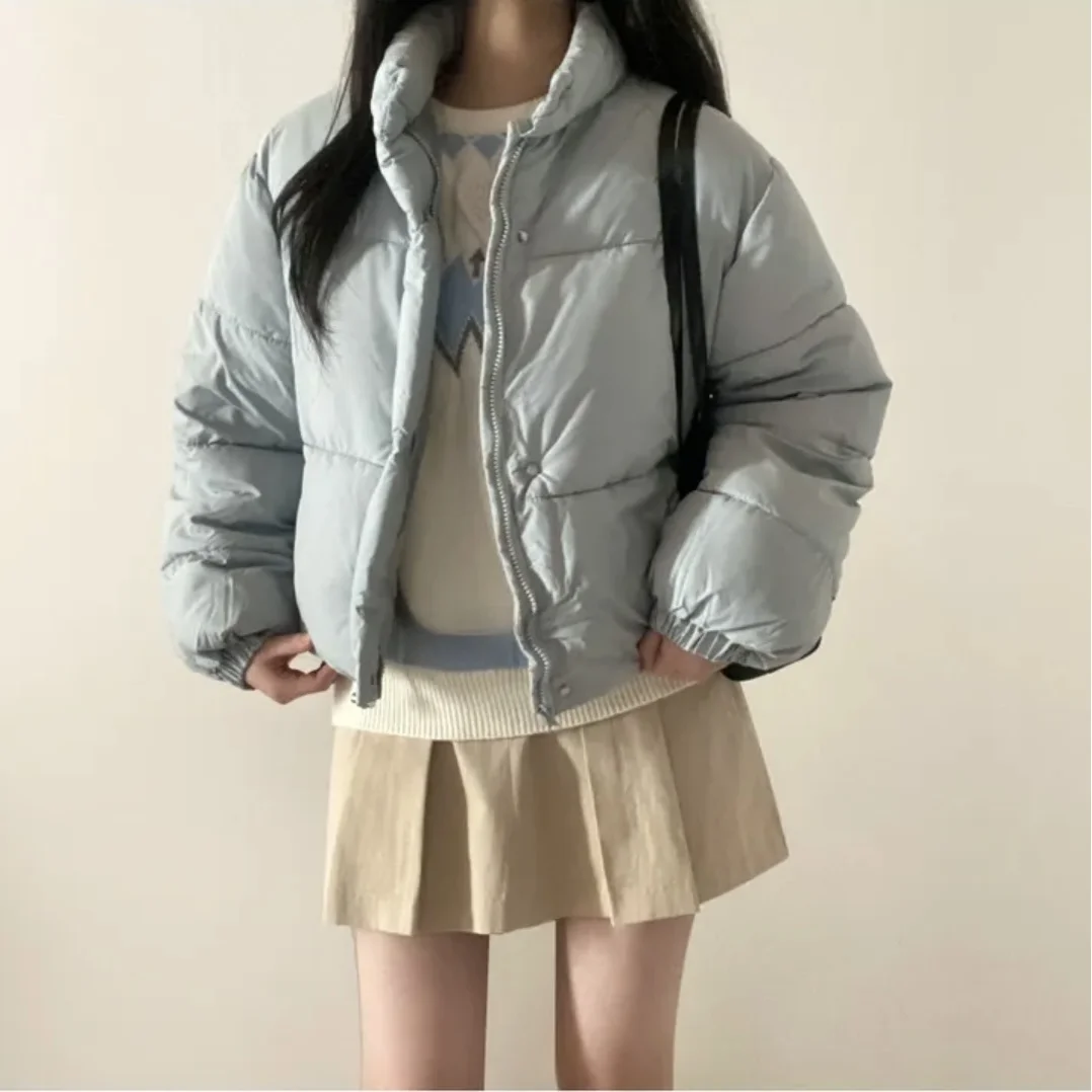 Women's Cotton Jaet Chic Autumn Winter Loose Casual Stand Collar ort Puffer Bread Sle Top Small Size Commute Wear
Women's Cotton Jaet Chic Autumn Winter Loose Casual Stand Collar ort Puffer Bread Sle Top Small Size Commute Wear