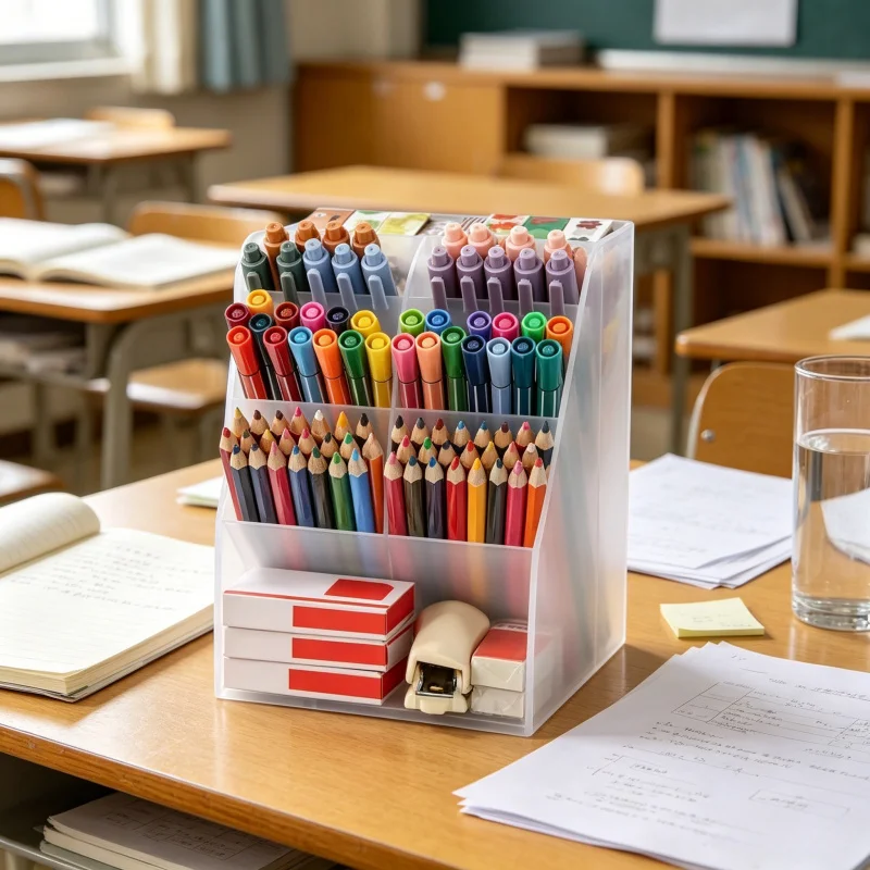 Multi-Function Pen and Pencil Organizer Desk Holder with Stationery Storage Tray for Office School Supplies
Multi-Function Pen and Pencil Organizer Desk Holder with Stationery Storage Tray for Office School Supplies