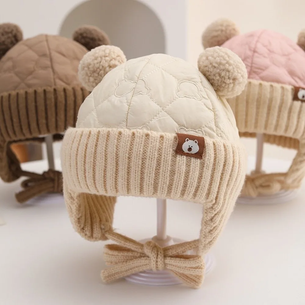 Warm Fleece Ear Protection Hat Thickened Material Knitted Design Infant Hat Bear Ear Style Tie Closure Pullover Hat
Warm Fleece Ear Protection Hat Thickened Material Knitted Design Infant Hat Bear Ear Style Tie Closure Pullover Hat