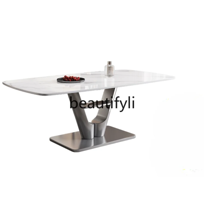 apartment living room household light luxury rock slab dining table supercrystalline stone modern simple rectangular
apartment living room household light luxury rock slab dining table supercrystalline stone modern simple rectangular