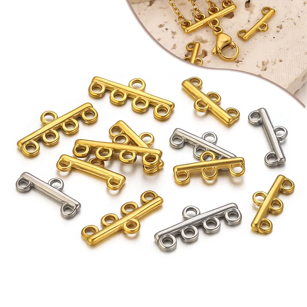 10pcs Stainless Steel Layer Necklace Bracelet Clasp Bails Gold Plated Earrings Connectors for Jewelry Materials Making Supplies
10pcs Stainless Steel Layer Necklace Bracelet Clasp Bails Gold Plated Earrings Connectors for Jewelry Materials Making Supplies