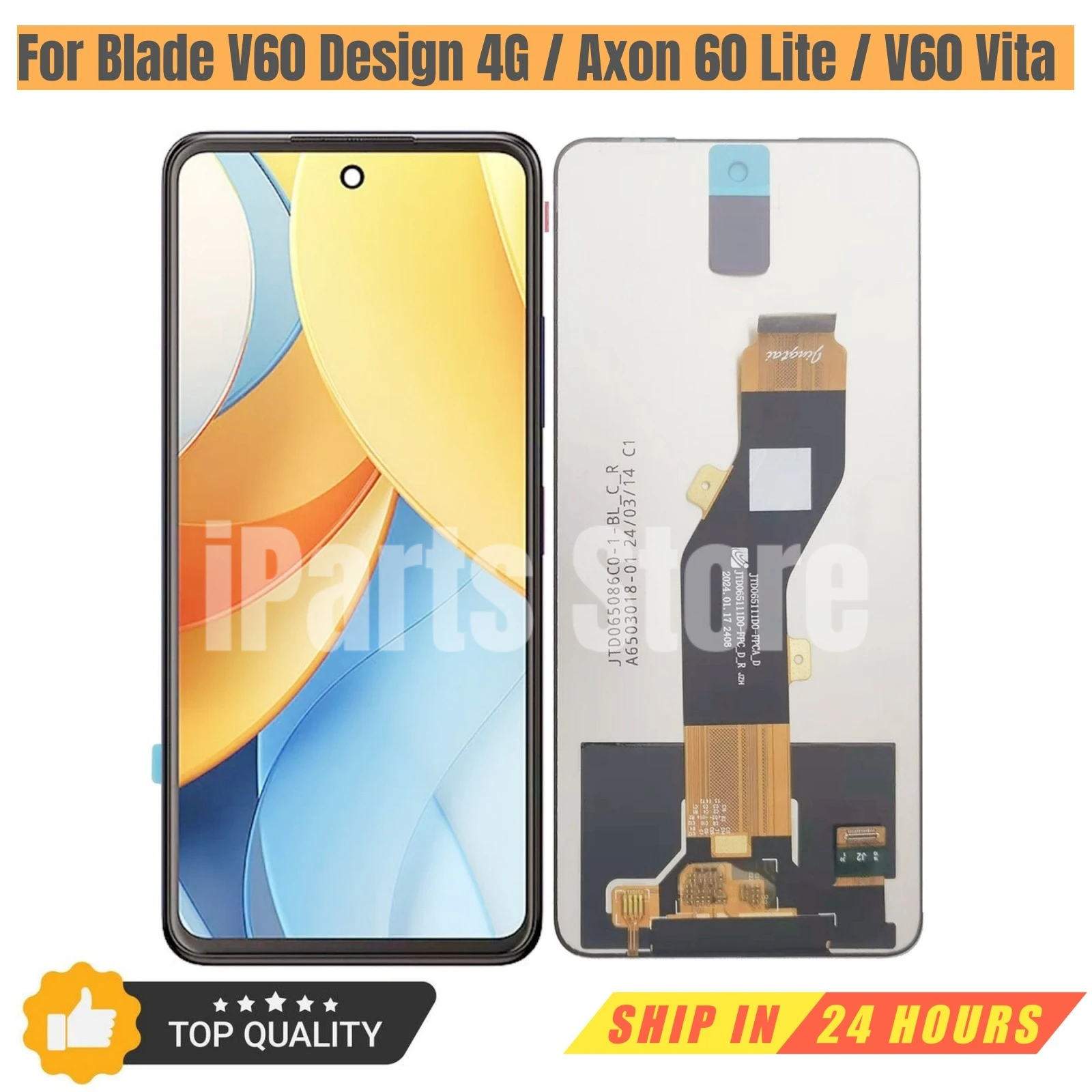 iParts Replacement New Display for ZTE Blade V60 Design Z2350 V60 Vita Axon 60 Lite LCD Touch Screen Digitizer Assembly OEM
iParts Replacement New Display for ZTE Blade V60 Design Z2350 V60 Vita Axon 60 Lite LCD Touch Screen Digitizer Assembly OEM
