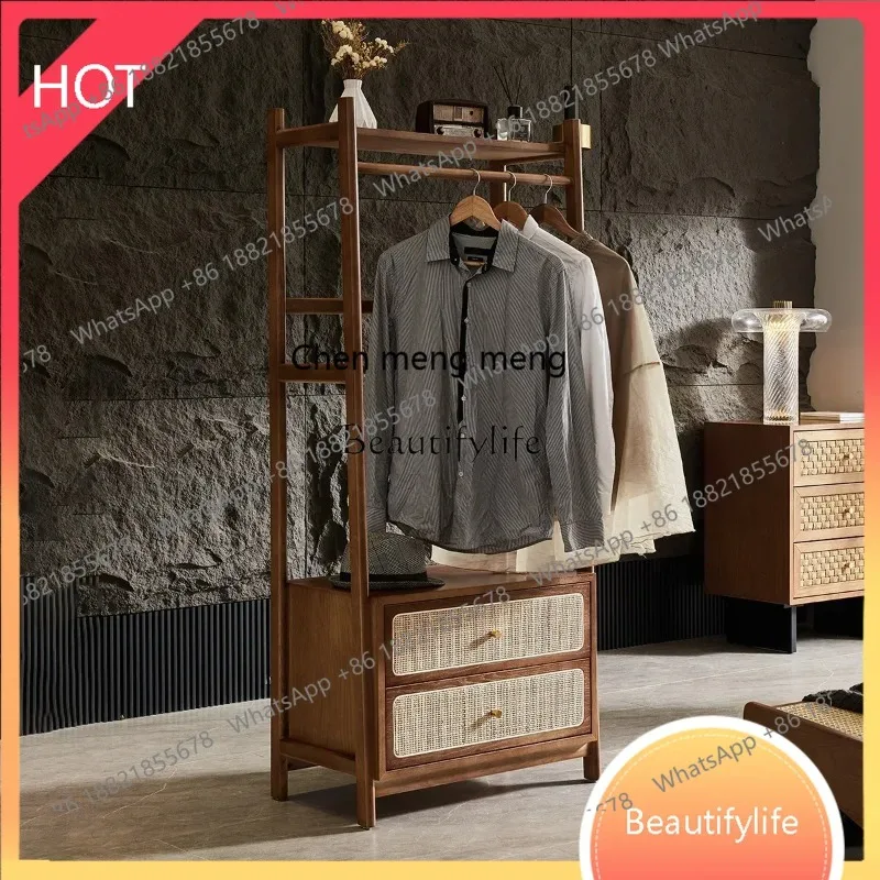 New style Wabi Sand Wind Nordic Simple Multifunctional Japanese Storage Rattan Coat Rack Solid Wood Floor Hanging Hanger ss 8617
New style Wabi Sand Wind Nordic Simple Multifunctional Japanese Storage Rattan Coat Rack Solid Wood Floor Hanging Hanger ss 8617