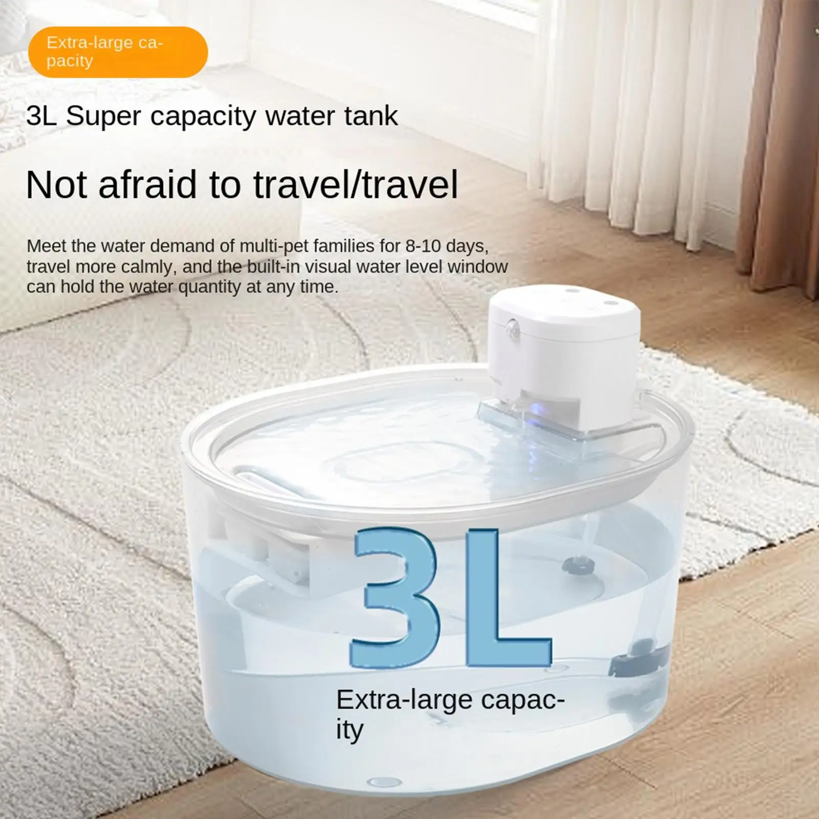 Cat Fountain 3L Rechargeable Waterer With Sensor Water Fountain For Cats For Drinking Tabletop Desk Puppy Kitten Dog Animal
Cat Fountain 3L Rechargeable Waterer With Sensor Water Fountain For Cats For Drinking Tabletop Desk Puppy Kitten Dog Animal