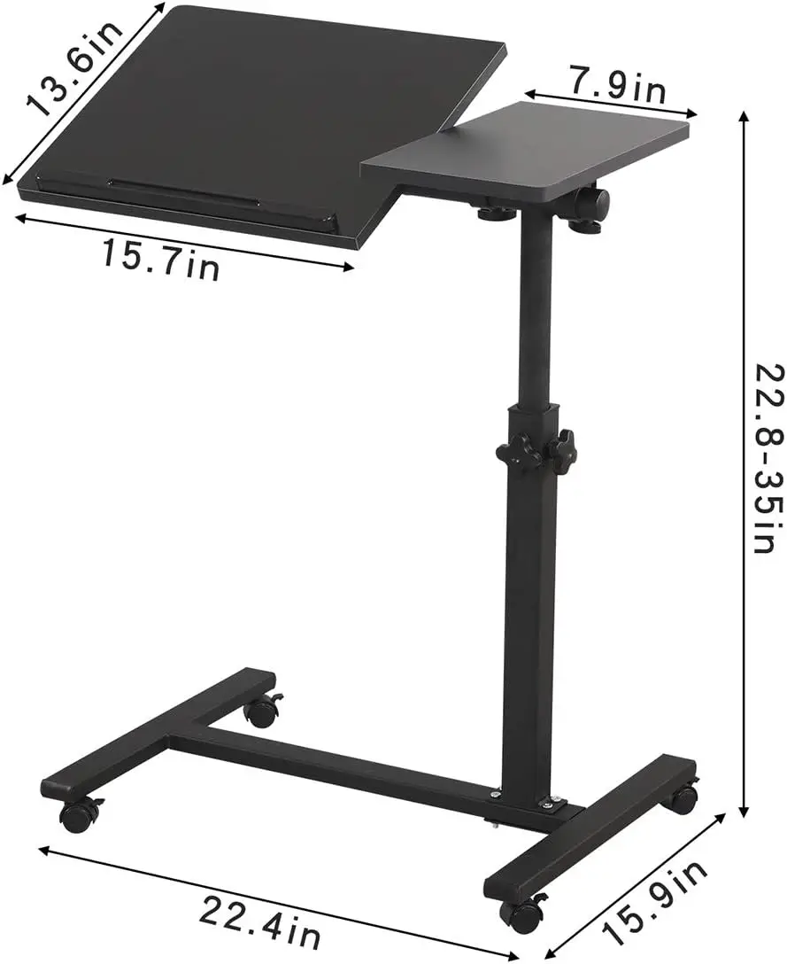 Overbed Bedside Desk Mobile Rolling Laptop Stand Tilting Overbed Table with Wheels Height Adjustable Tray Table
Overbed Bedside Desk Mobile Rolling Laptop Stand Tilting Overbed Table with Wheels Height Adjustable Tray Table