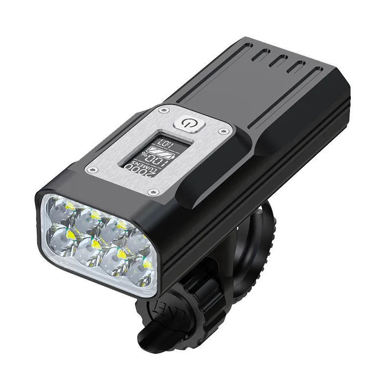 Bike Light Scooter USB Charging Headlight Rain Proof Road Mountain Bike Night Riding Flashlight With LED Digital Display 2000 LM
Bike Light Scooter USB Charging Headlight Rain Proof Road Mountain Bike Night Riding Flashlight With LED Digital Display 2000 LM