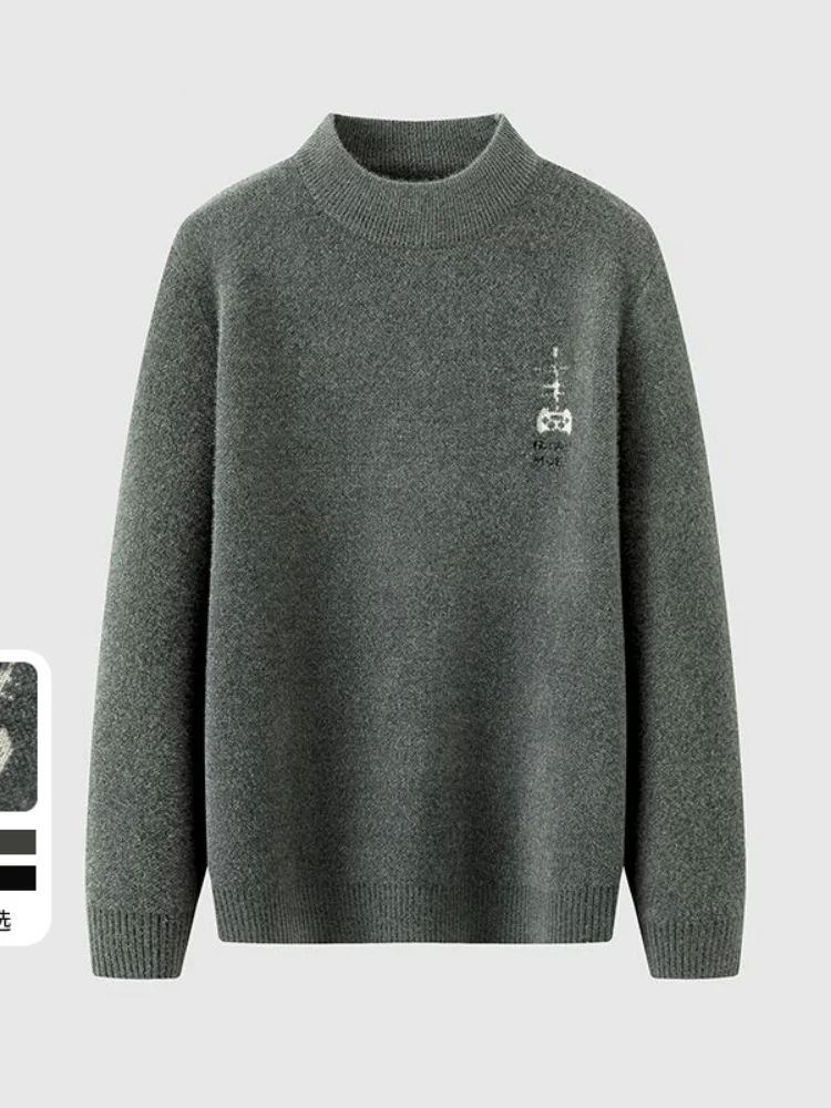 Comfortable Slim Fit Men's Knitwear f High Collar Autumn Winter Sle Brand Tagl Casual Youth Faion Long Sve Sweater
Comfortable Slim Fit Men's Knitwear f High Collar Autumn Winter Sle Brand Tagl Casual Youth Faion Long Sve Sweater