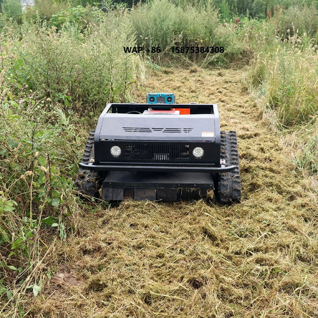 Factory Wholesale 800mm Crawler Robot Smart Lawn Mower Remote Control Lawn Mowers for Hay
Factory Wholesale 800mm Crawler Robot Smart Lawn Mower Remote Control Lawn Mowers for Hay