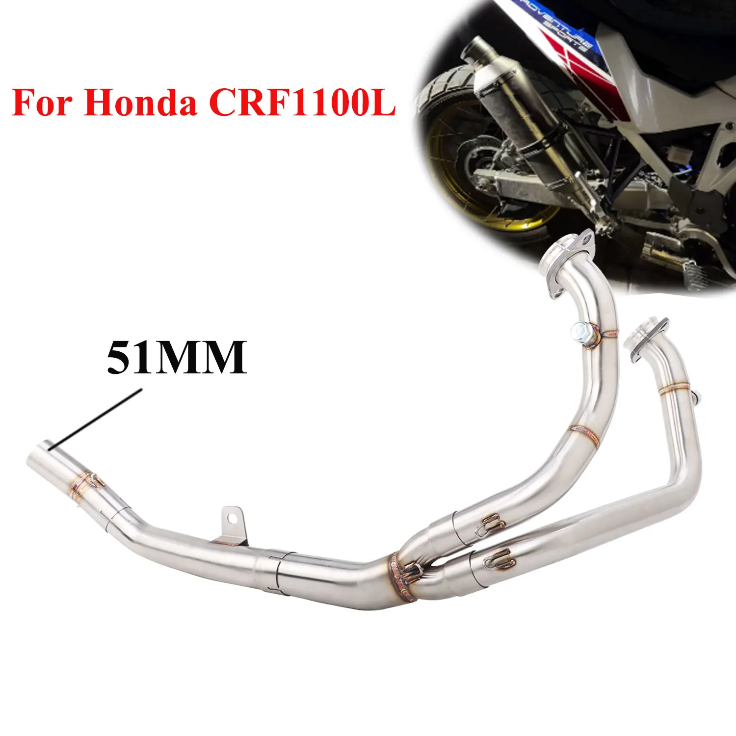 Slip On For Honda CRF1100L Africa Twin 2020-2025 Escape Motocycle Exhaust Front Link Pipe CRF1100L Exhaust
Slip On For Honda CRF1100L Africa Twin 2020-2025 Escape Motocycle Exhaust Front Link Pipe CRF1100L Exhaust
